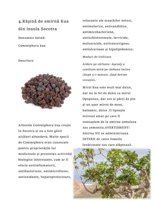 Rasina de Smirna naturala