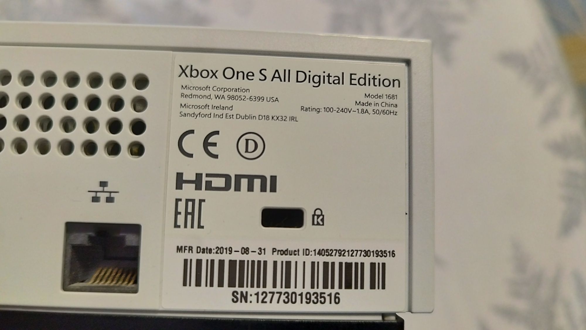 Xbox One S All Digital 1TB