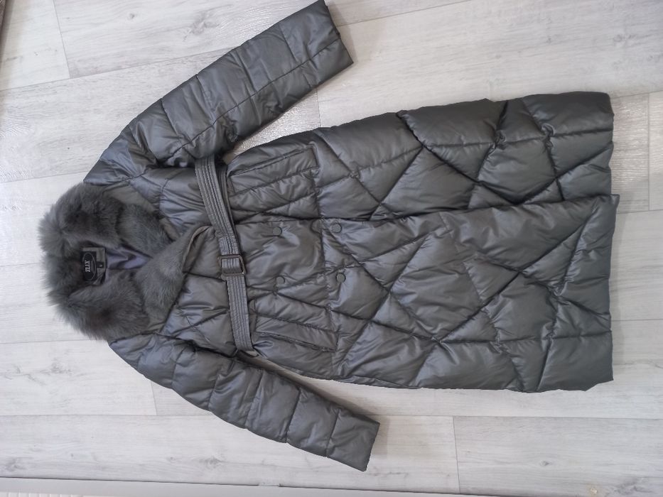 Пуховик с норковым воротником