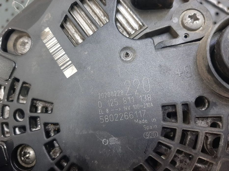 alternator  f1agl411d  2.3 d  euro 6  iveco daily 6   0125811138  5802266117