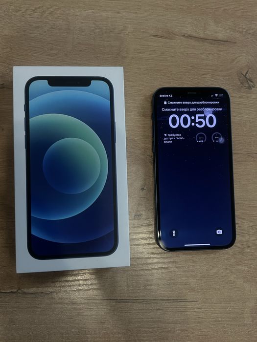Продаю iPhone 12 синий, 128 ГБ – отличное состояние!