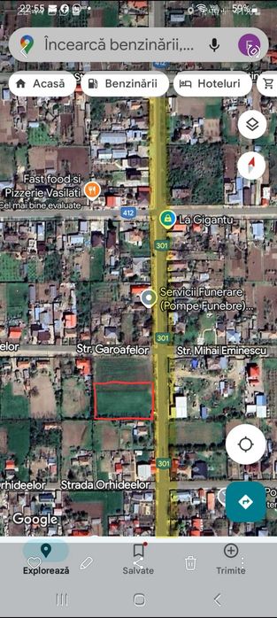 Vand teren intravilan com Vasilati,  jud Călărași