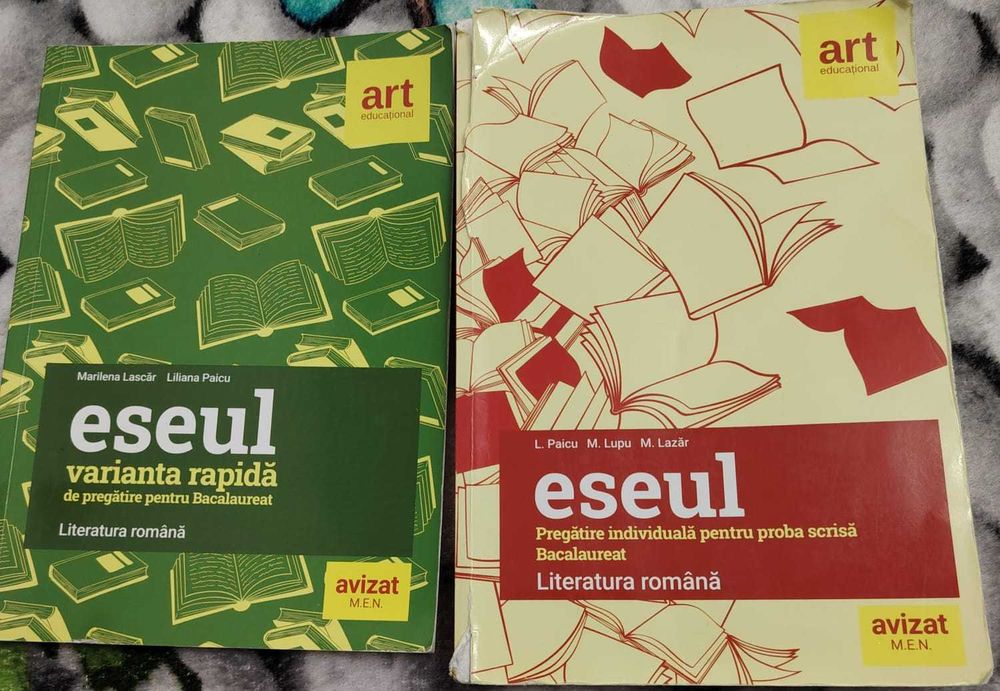 Culegeri pentru Bac și liceu: matematică X–XII, biologie, română.