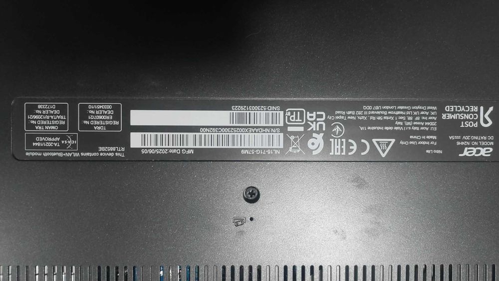 Laptop Gaming Acer Nitro Lite 16 NL16-71G-57M9