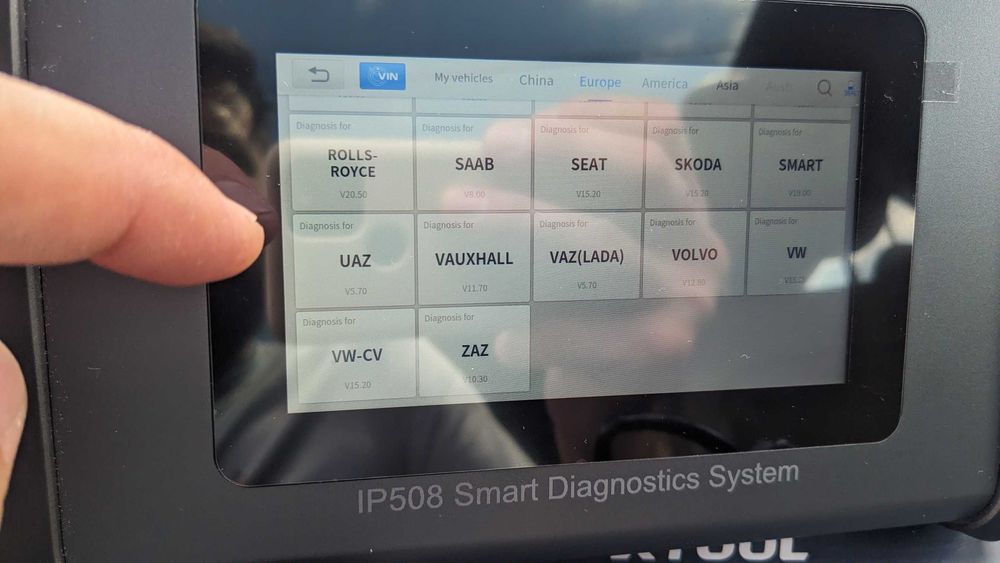 Tester OBD2 multi marca 5 sisteme xTool IP508 Android licenta pe viata