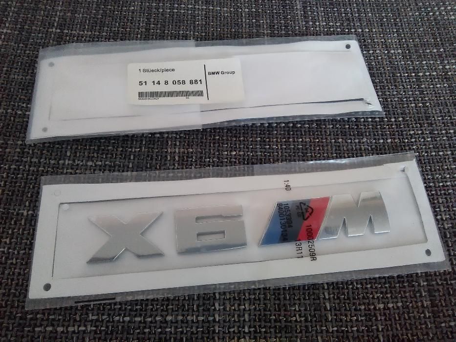 Emblema BMW X6M spate abs