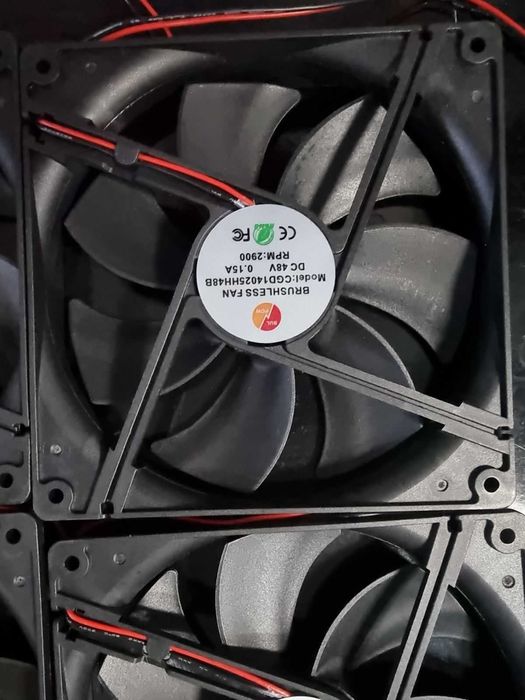 Вентилация Вентилатори 48V Двусъчмени най висока ефективност