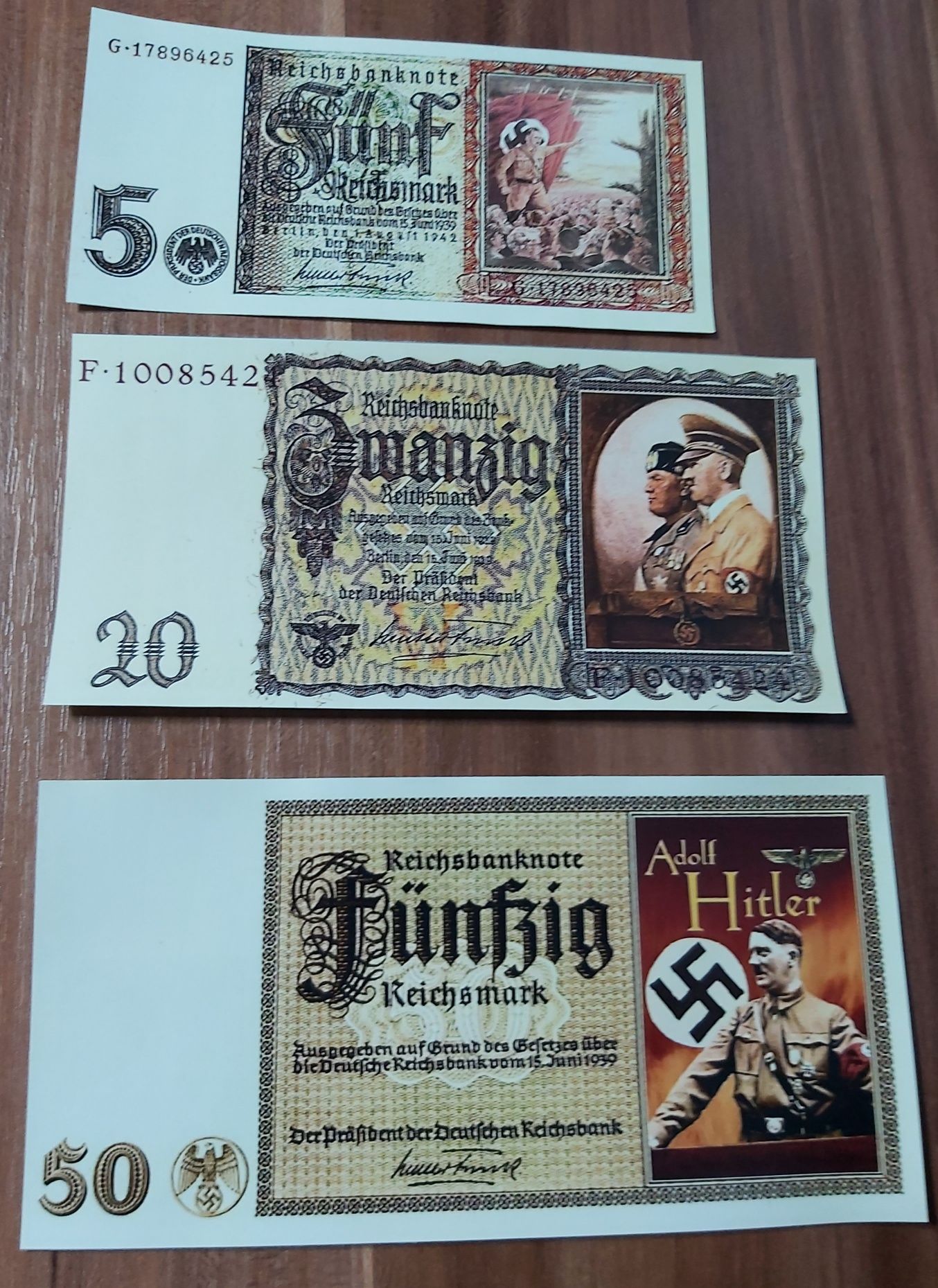 Lot 3 bancnote phantezie Germania