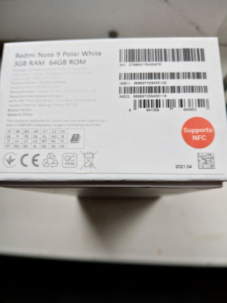 Redmi Xiaomi note 9