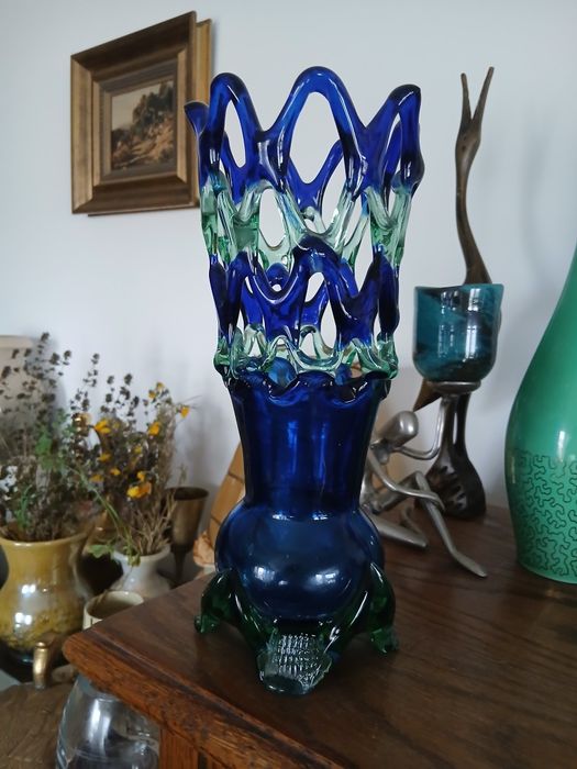 Vaza din sticla de Murano.