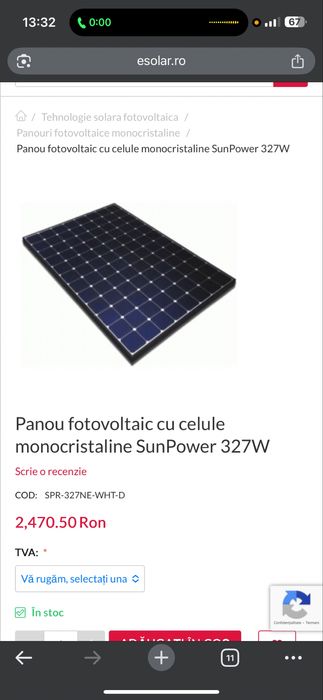 Vând kit panouri fotovoltaice