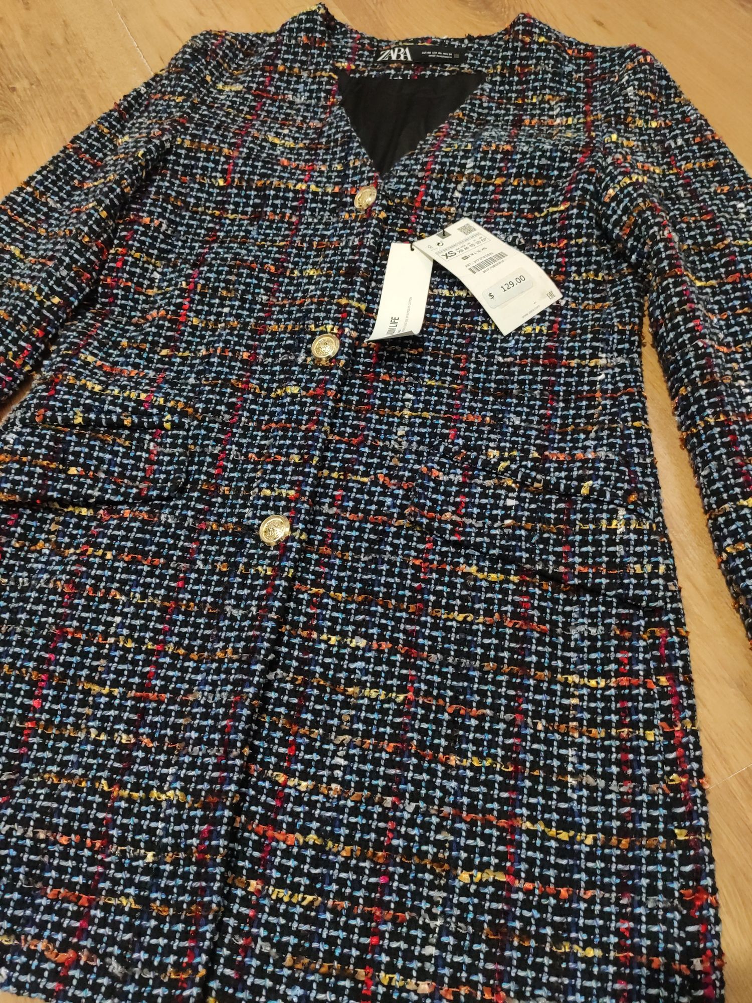Jachetă / blazer lung de damă Zara mărimea XS