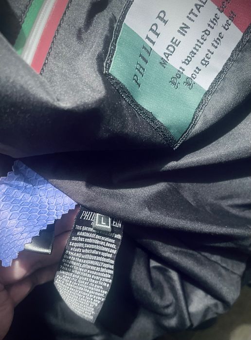 Urgent ! Ultimul preț ! Philipp Plein! Geacă piele reptilă