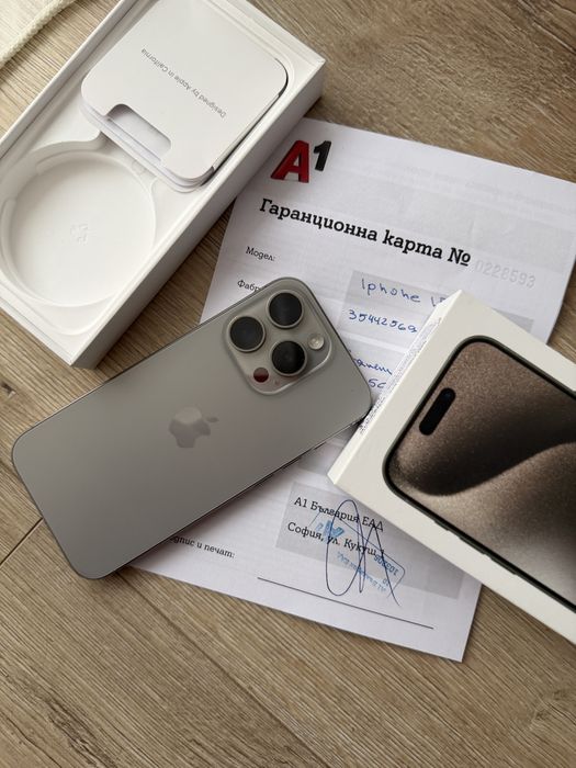 Iphone 15 pro с гаранция 128GB