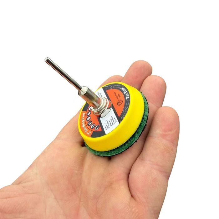 Комплект мини шкурки за сухо полиране/тип пчелна пита / + държач