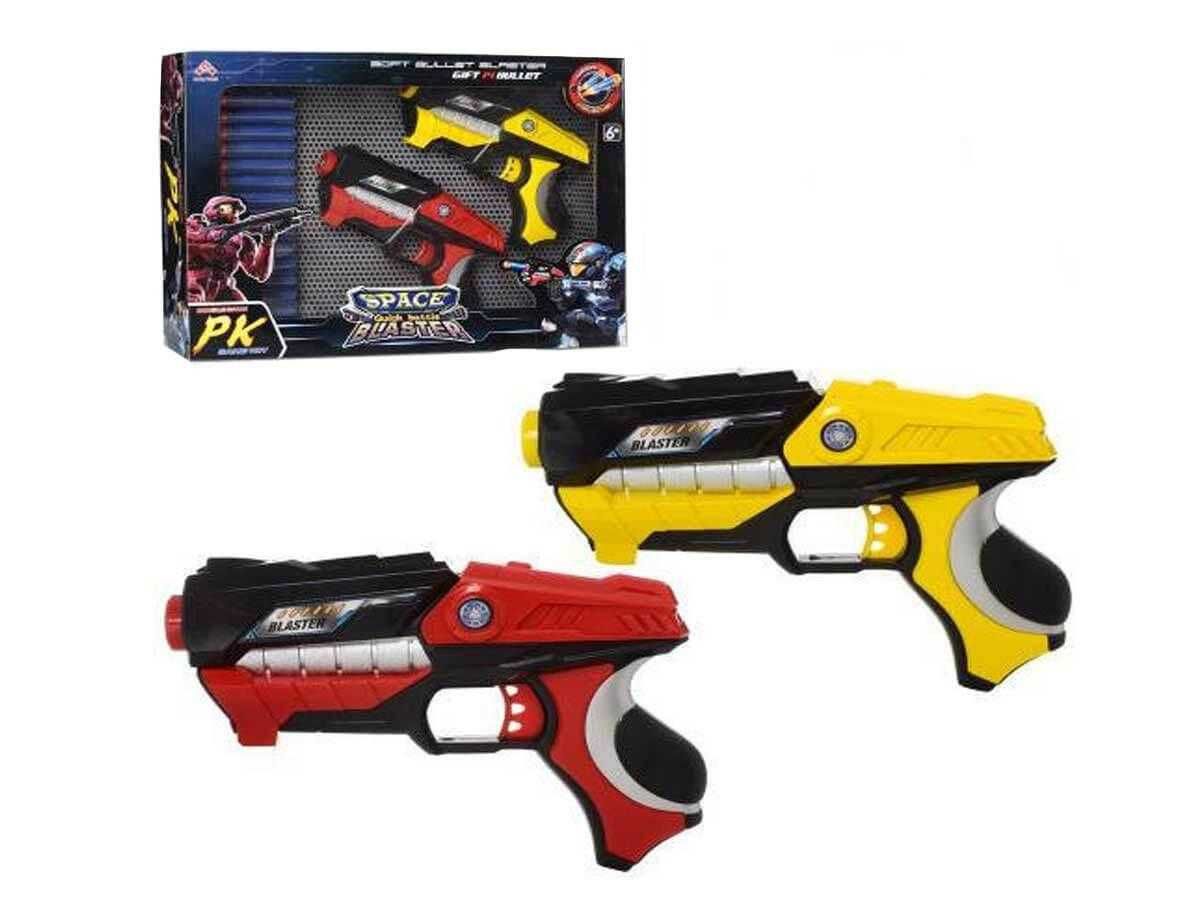 Pistoale de jucarie Space Blaster cu 14 gloante de spuma