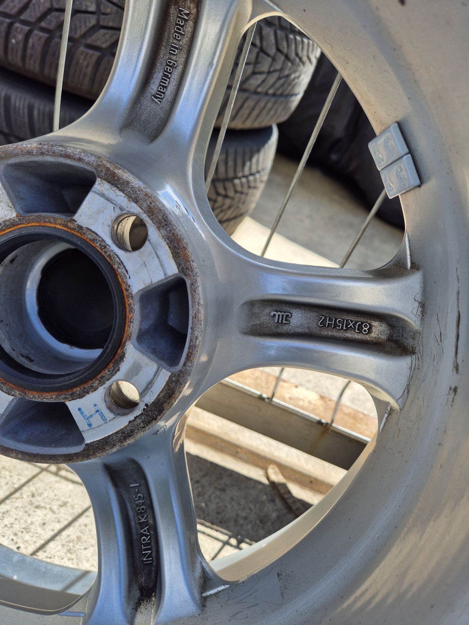 Джанти Intra Power Tech 15 цола , 4х100 , 8j ,et20 195/45/15 Vw Honda