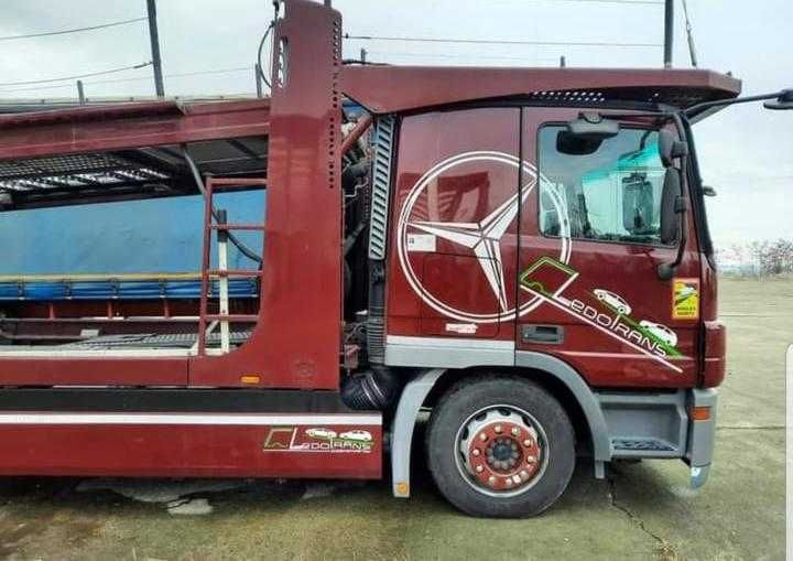 Transportor Auto Mercedes Actros , paltforma auto 9 auto