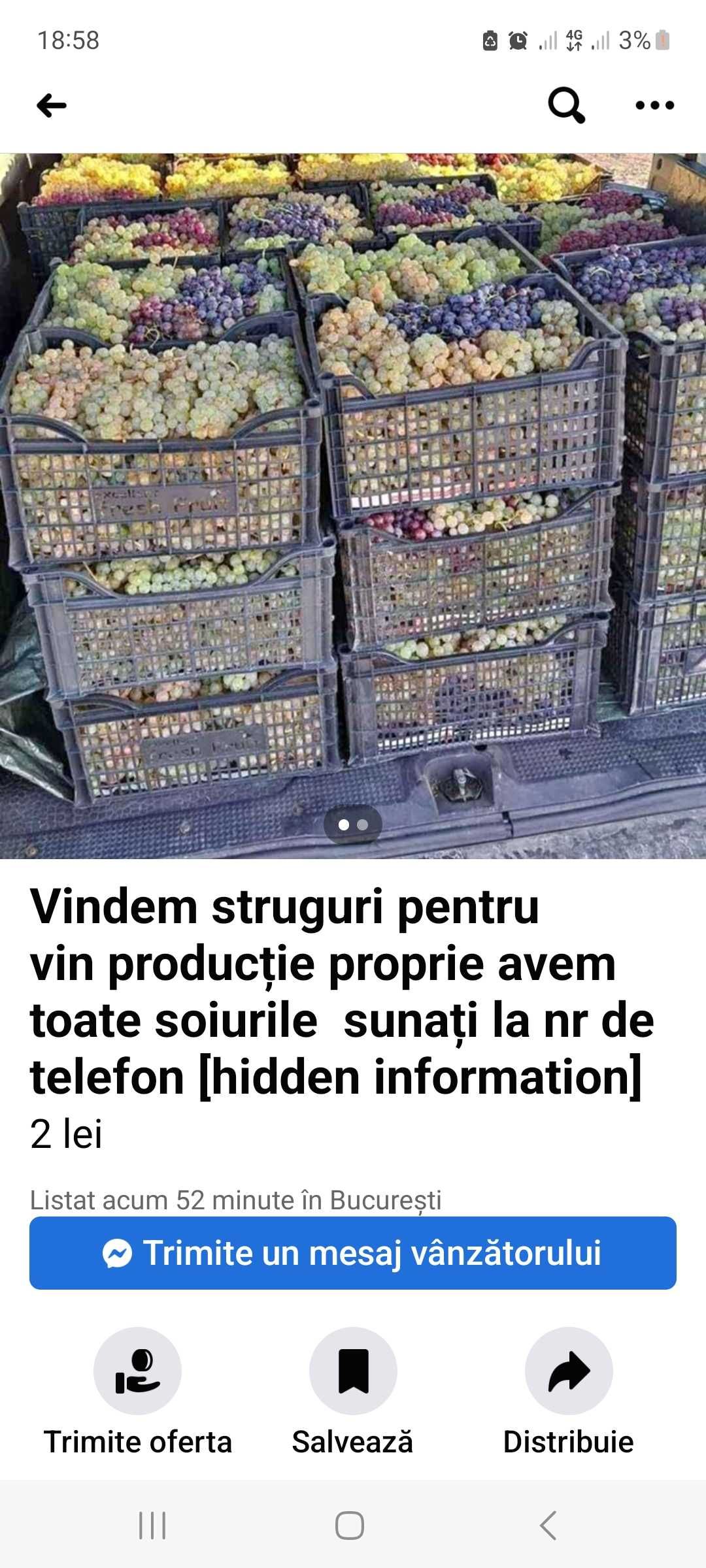 Struguri de vin productie 2023