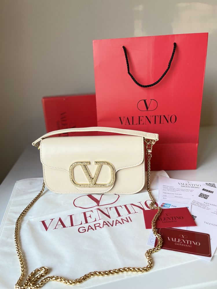 Geanta/Poșetă Valentino Garavani Loco Crystal Bag 20cm x 11cm