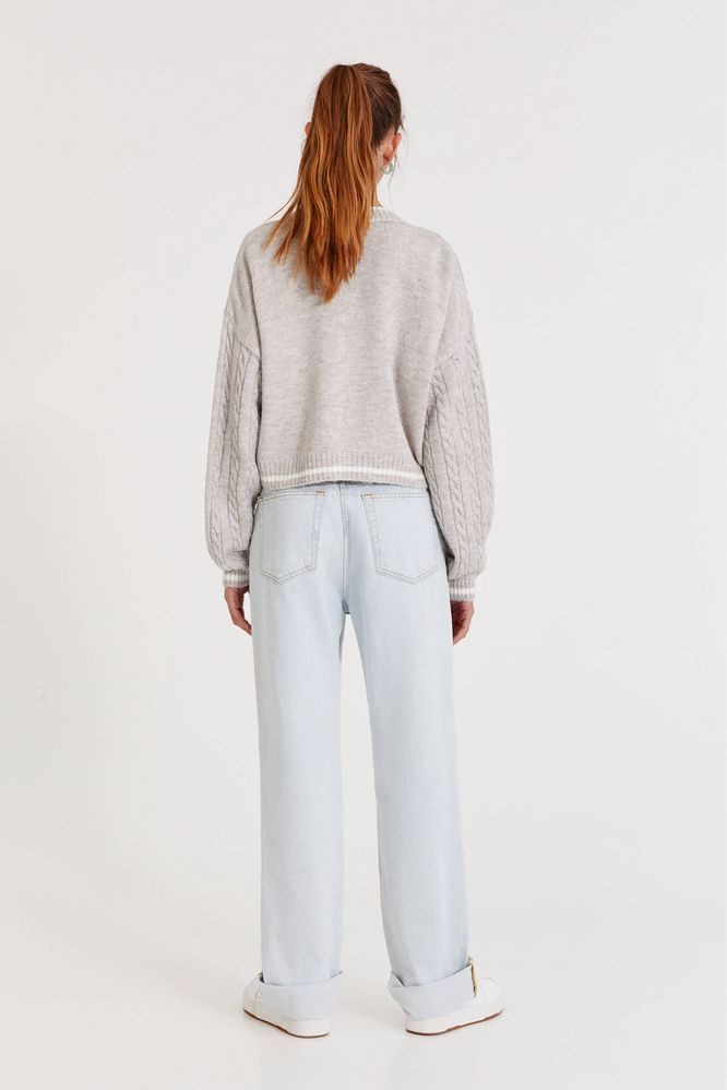 Cardigan scurt din tricot Pull&Bear