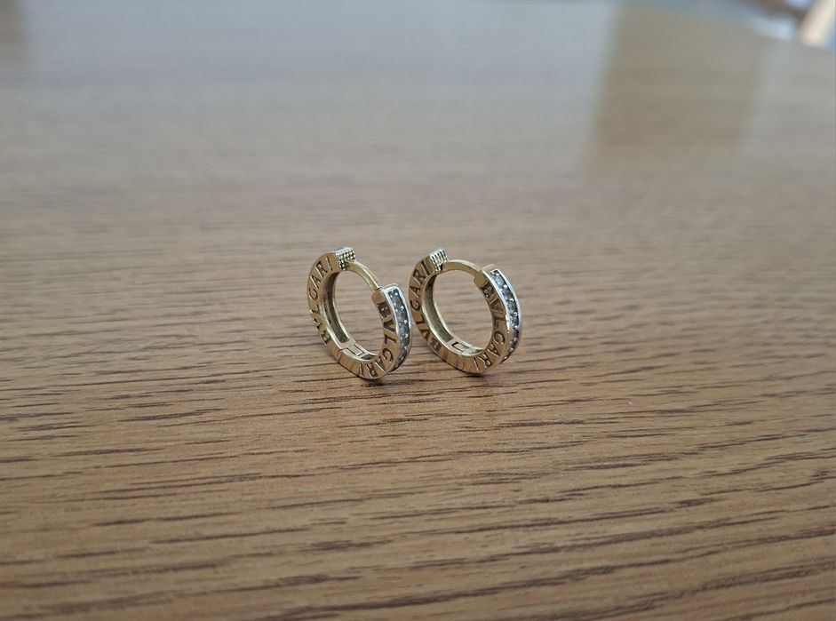 Дамски златни обеци "BVLGARI" - 4,30 гр. / 585 / 14K