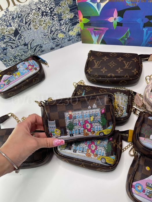 Poseta mica - Louis Vuitton cu imprimeuri