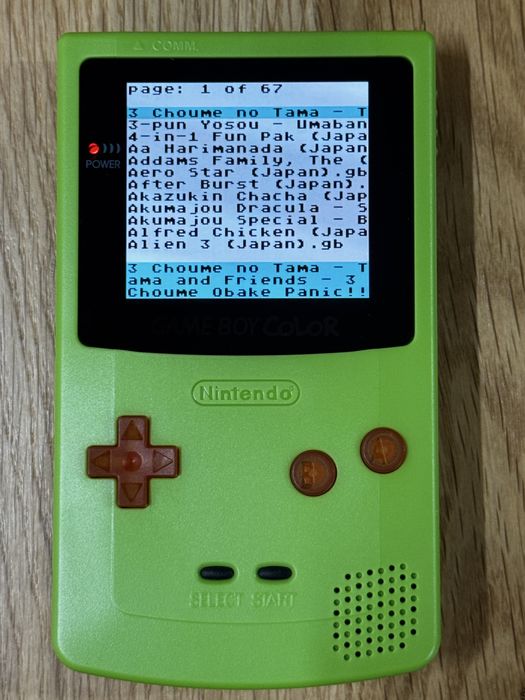 Nintendo Gameboy Color карта с 2500 игри