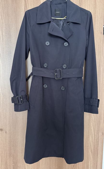 Тъмносин тренчкот, размер S