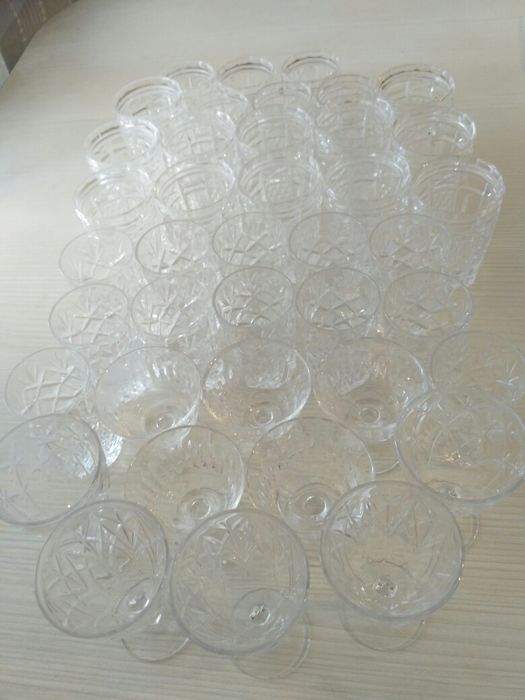 Хрустальные наборы СССР - 12 шт. х 2 набора