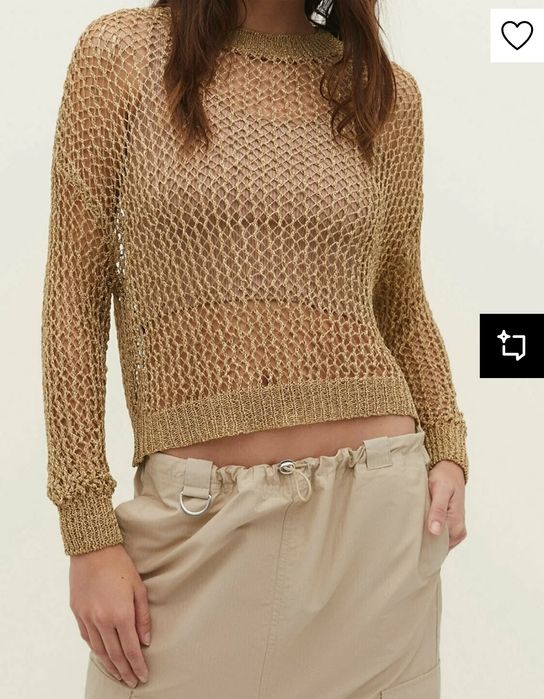 Bluza aurie Stradivarius