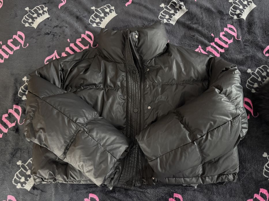 Geacă cu guler de blană