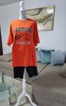 Tricou oversize+ colanti scurți (ambele mar S)