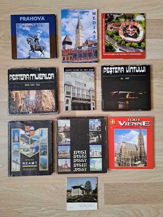 Lot 9 albume turistice Romania - editii vechi + 1 gratuit