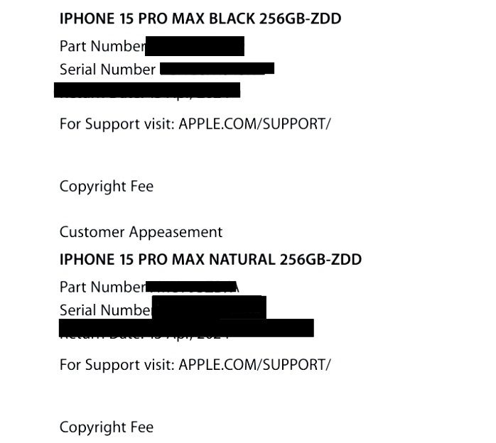 Iphone 15 Pro Max 256gb Nou Sigilat, factura apple store