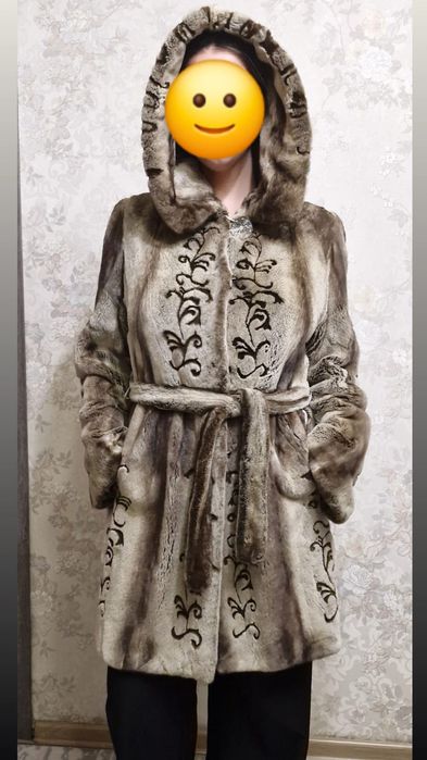 Шуба из стриженной норки