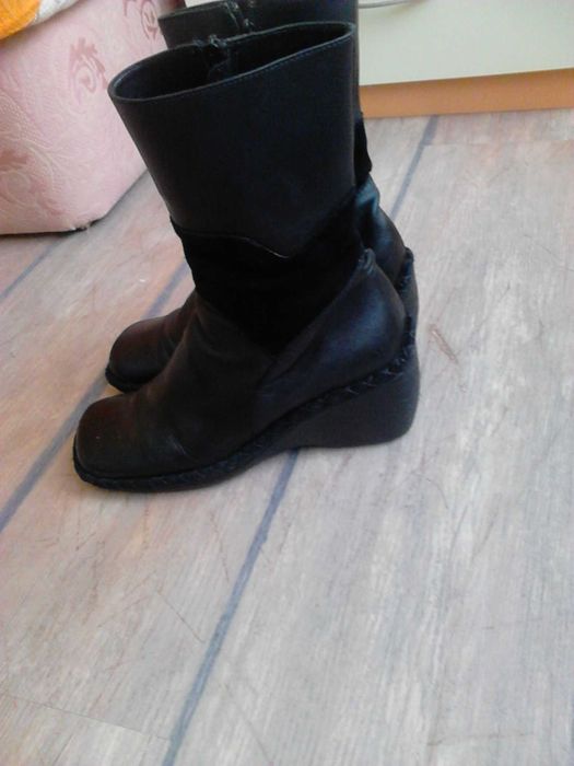 Естествена кожа ортопедични ботуши Номер 38 стелка 24.5см