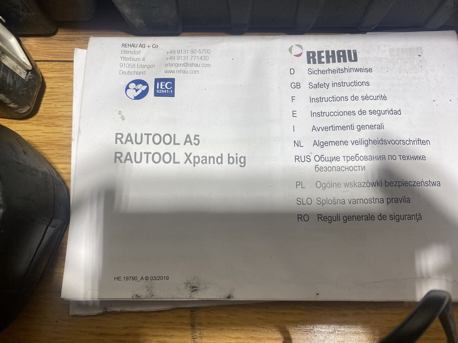Rehau presa sertizat rautool A5 tool