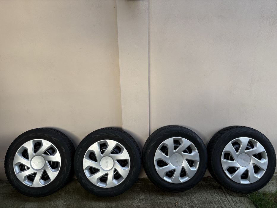 Jante /Roti cu anvelope de iarna (M+S) Nokian WR D4 Logan 185/65/15