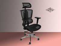 Scaun de birou ergonomic Vitaholm Master Black