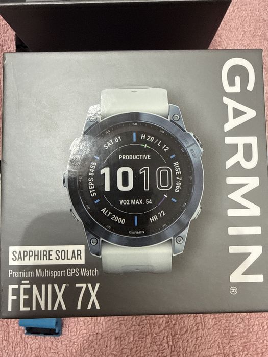 Ceas Garmin Fenix 7x Sapphire solar Premium + curea Titan