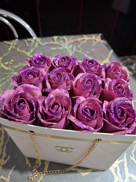 Buchete de trandafiri  parfumati din sapun