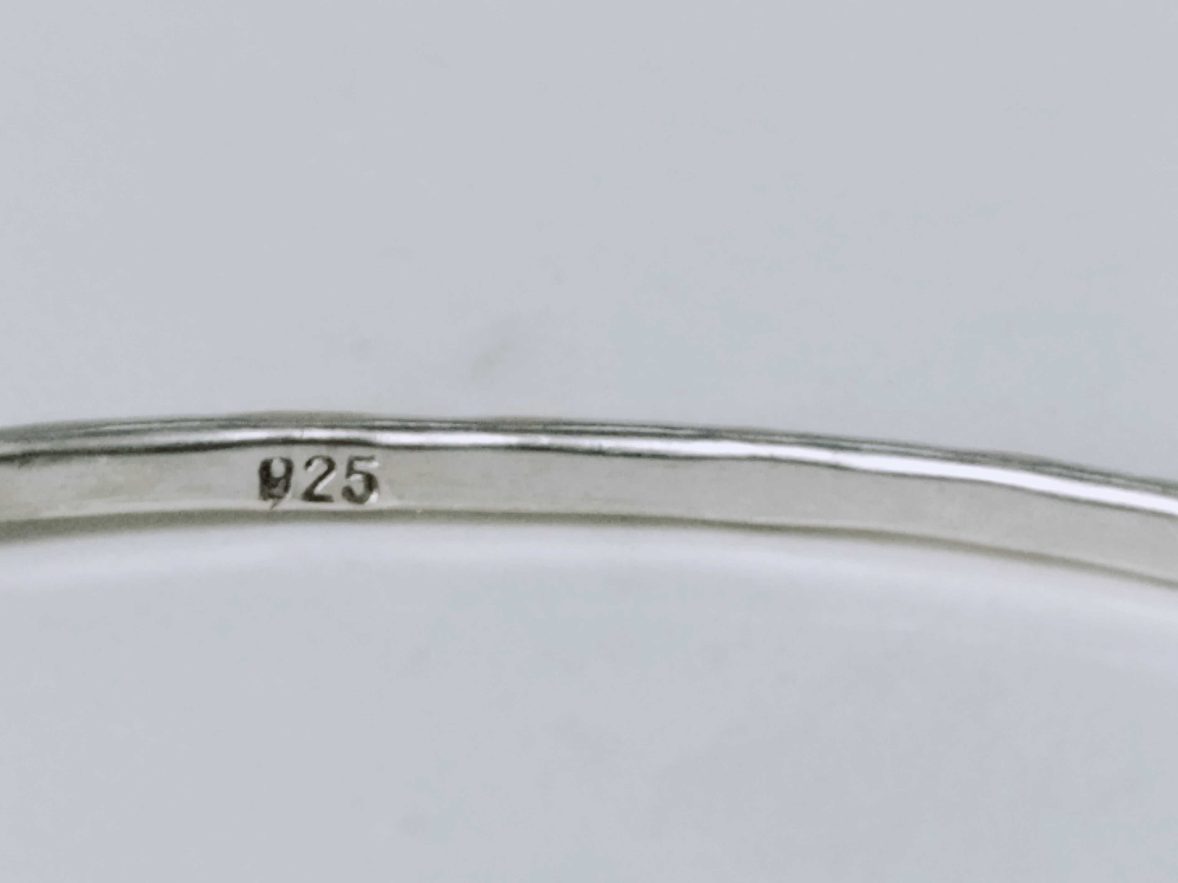 Bratara Argint 925 fixa cu model incrustat , Subtire