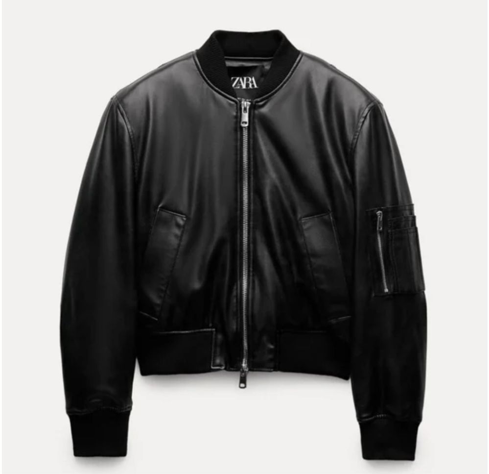 Яке от еко кожа Zara
