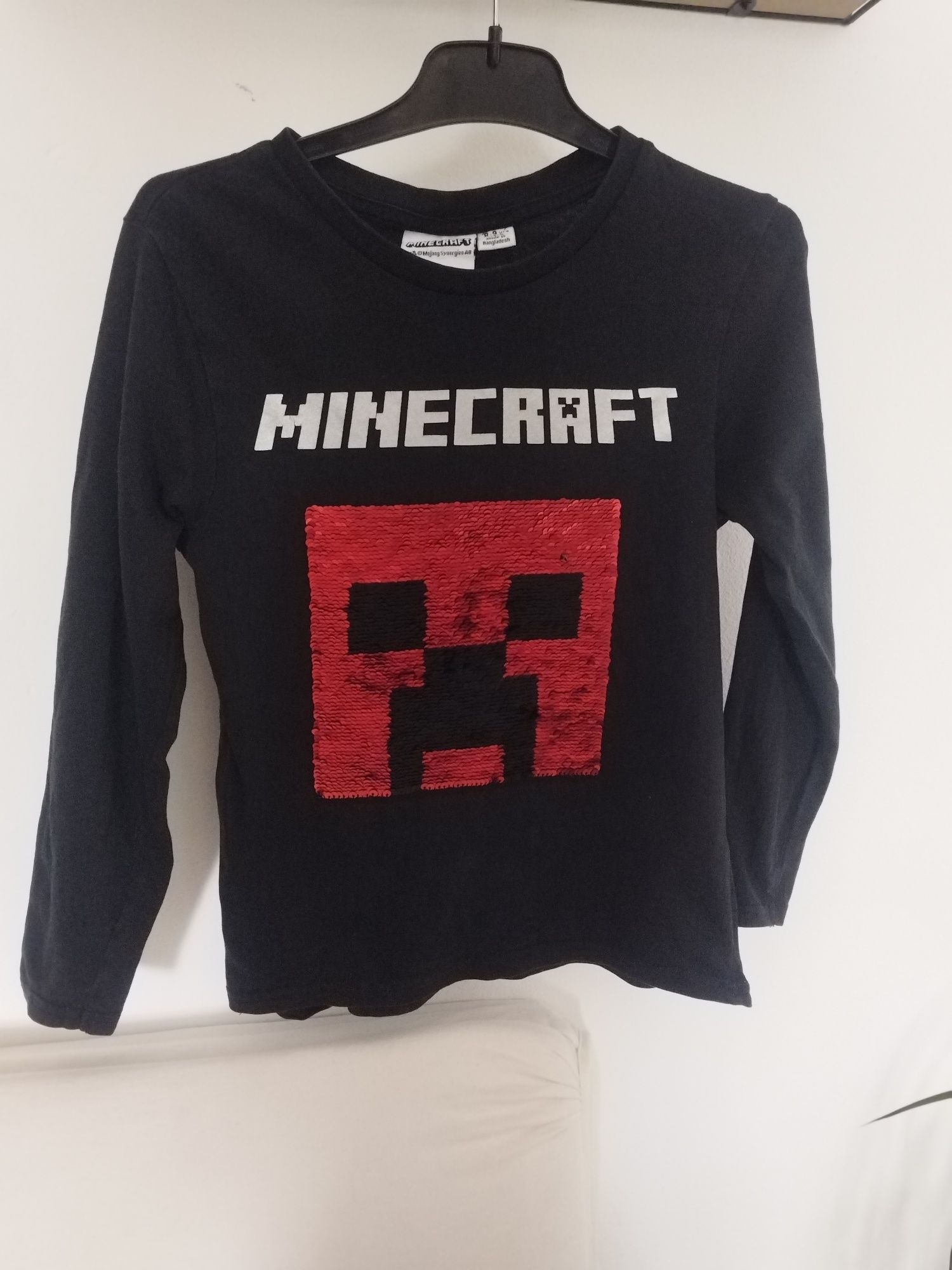 Bluza subțire Minecraft cu Paiete 128 134