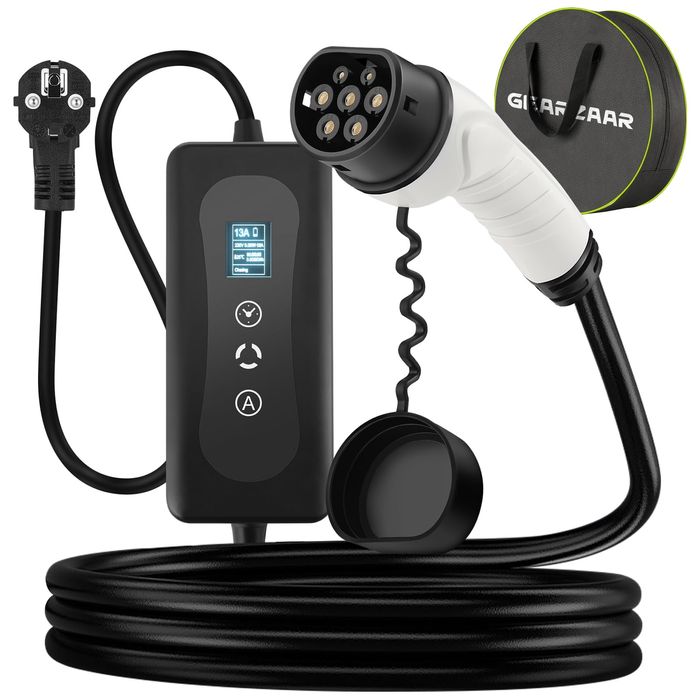 ПРОМО ! GEARZAAR  3.7 kW Type 2 зарядно за  автомобили  / коли !