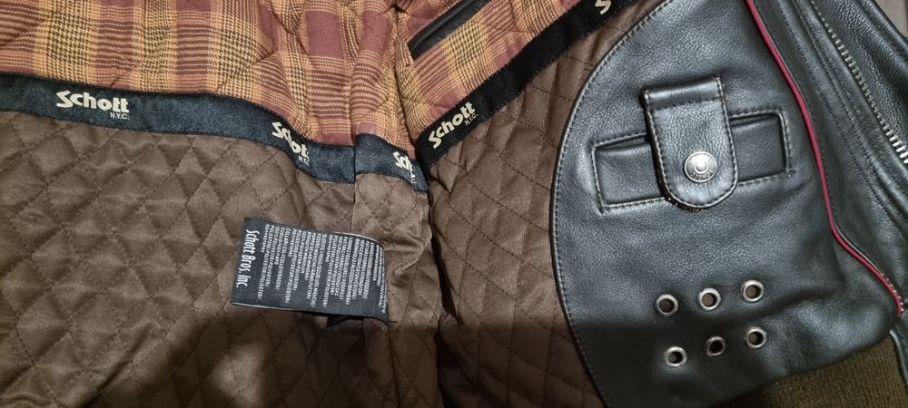 Geaca piele Schott XXL
