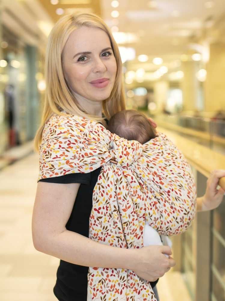 РАЗПРОДАЖБА | Слинг с халки Omniababy Liberty - органичен памук
