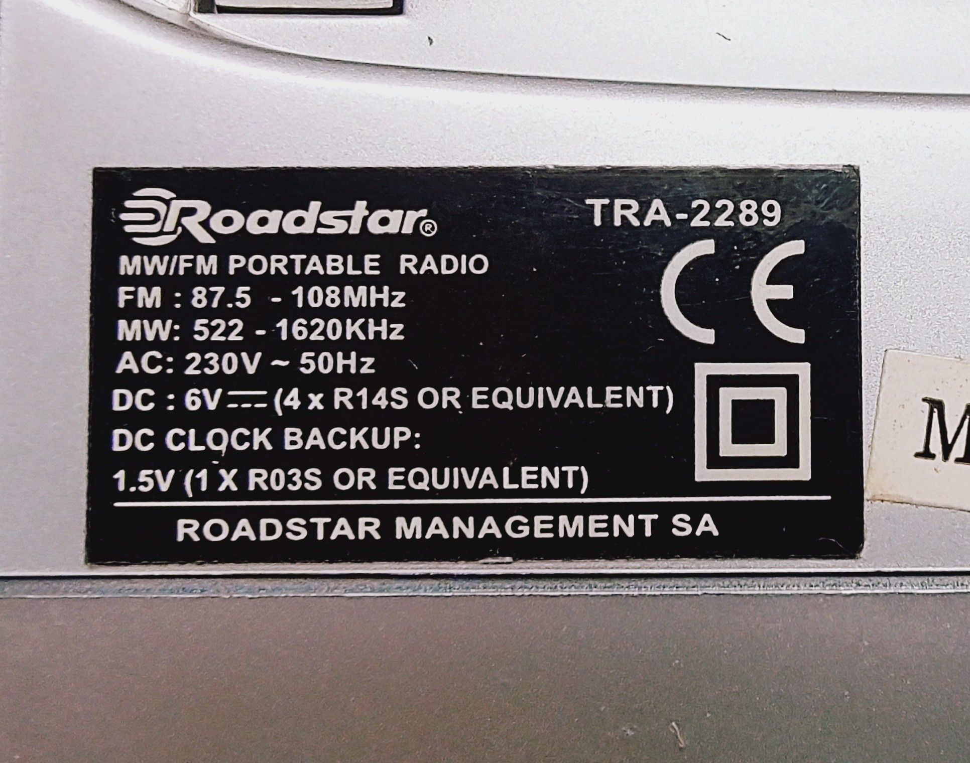 Radio portabil Roadstar FM/MW