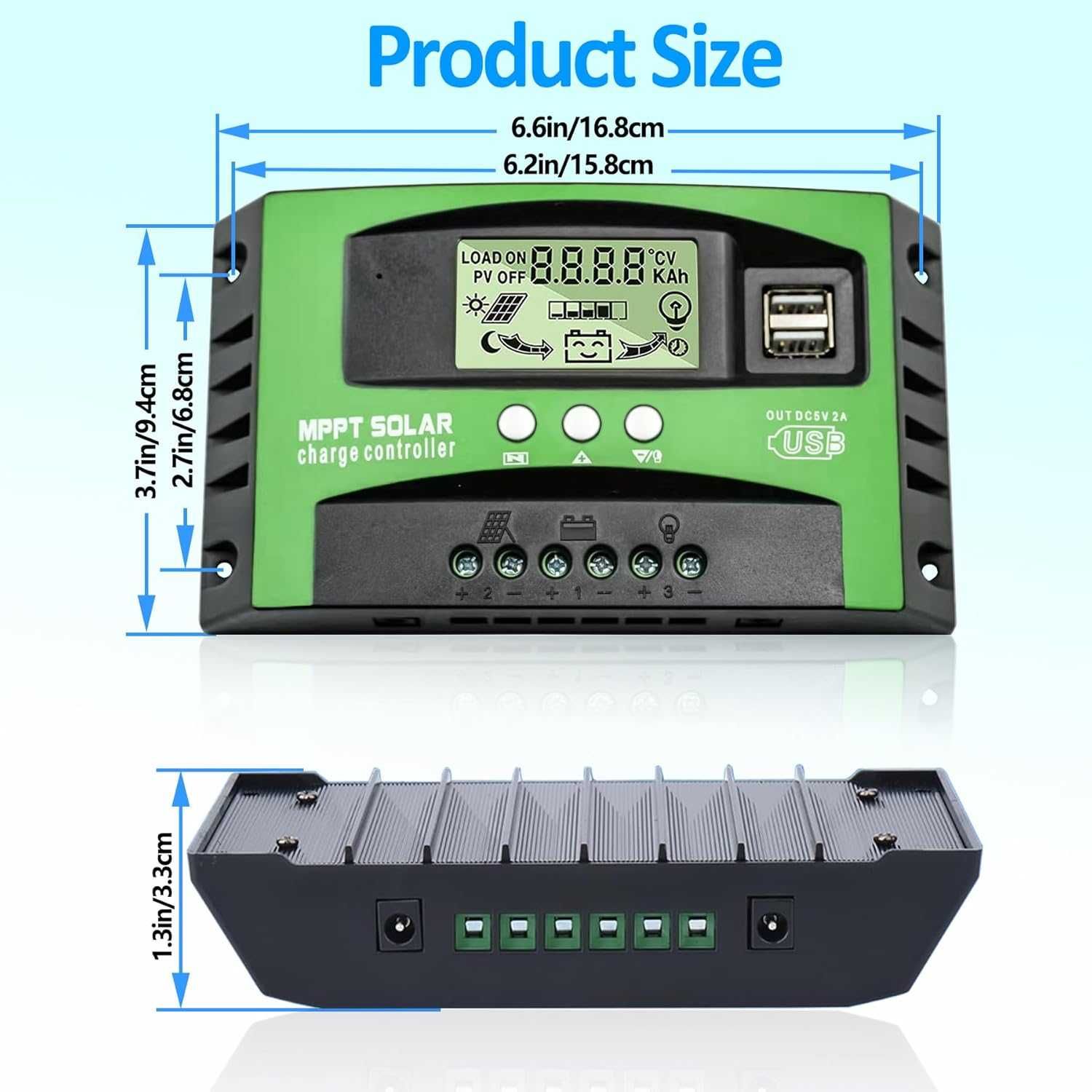 НОВ! MPPT Соларен Контролер 20A, 60А, 100А с LCD дисплей